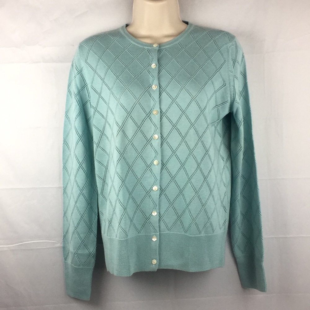 Brooks Brothers silk & cashmere cardigan sweater